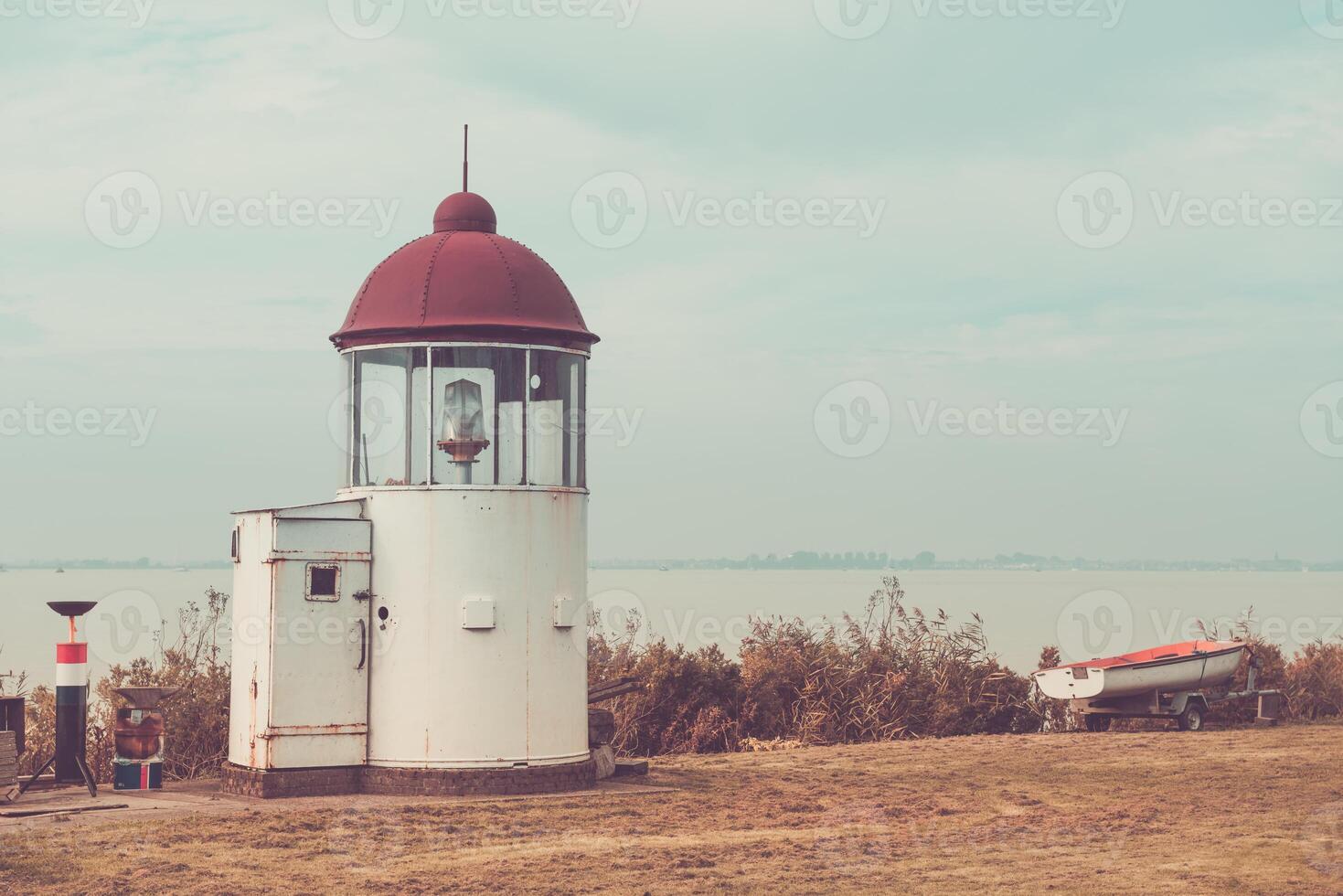 Small lighthouse background photo