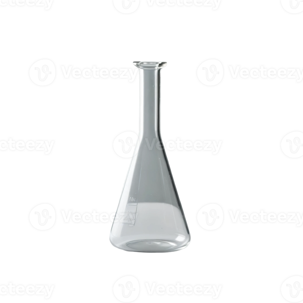 A glass flask with a transparent background png