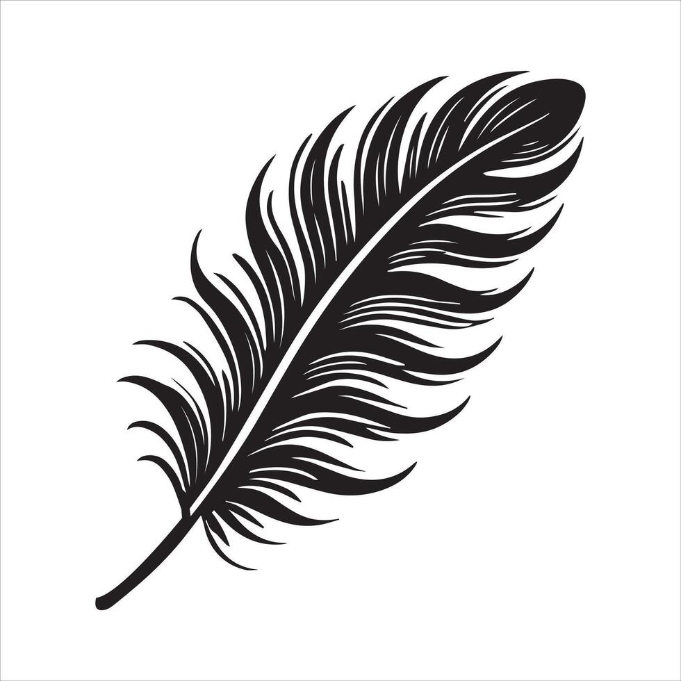 Magical Witch Quill Pen icon isolated in a white background vector
