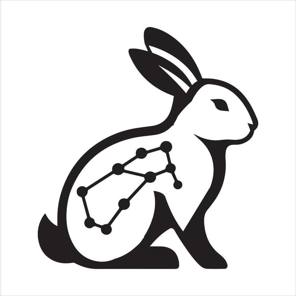 Wild Witchcraft Icon Black Outline on White vector