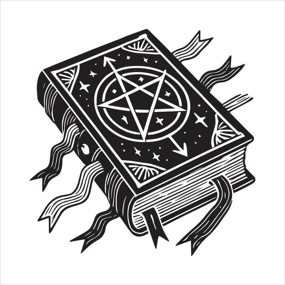 Mystical Book isolated in a white background vector