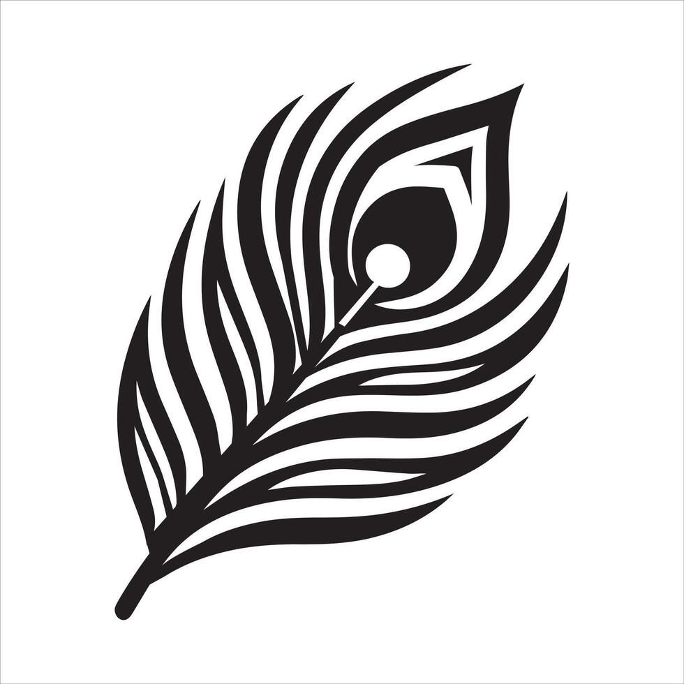 Witchcraft Quill Pen Silhouette icon a white background vector