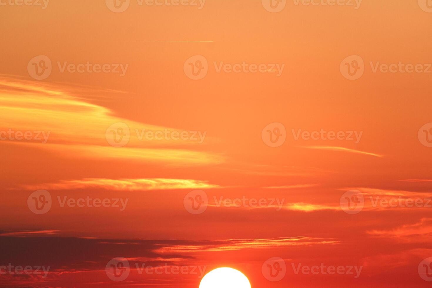 Beautiful orange sunset, golden hour, backgrounds photo