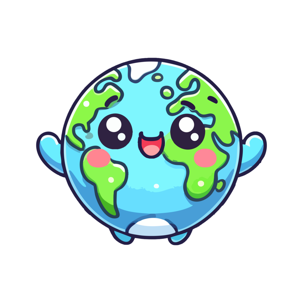 Happy Earth Icon Color png