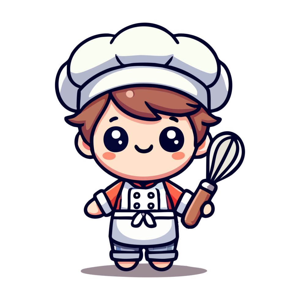 Cute Boy Chef Icon Character png