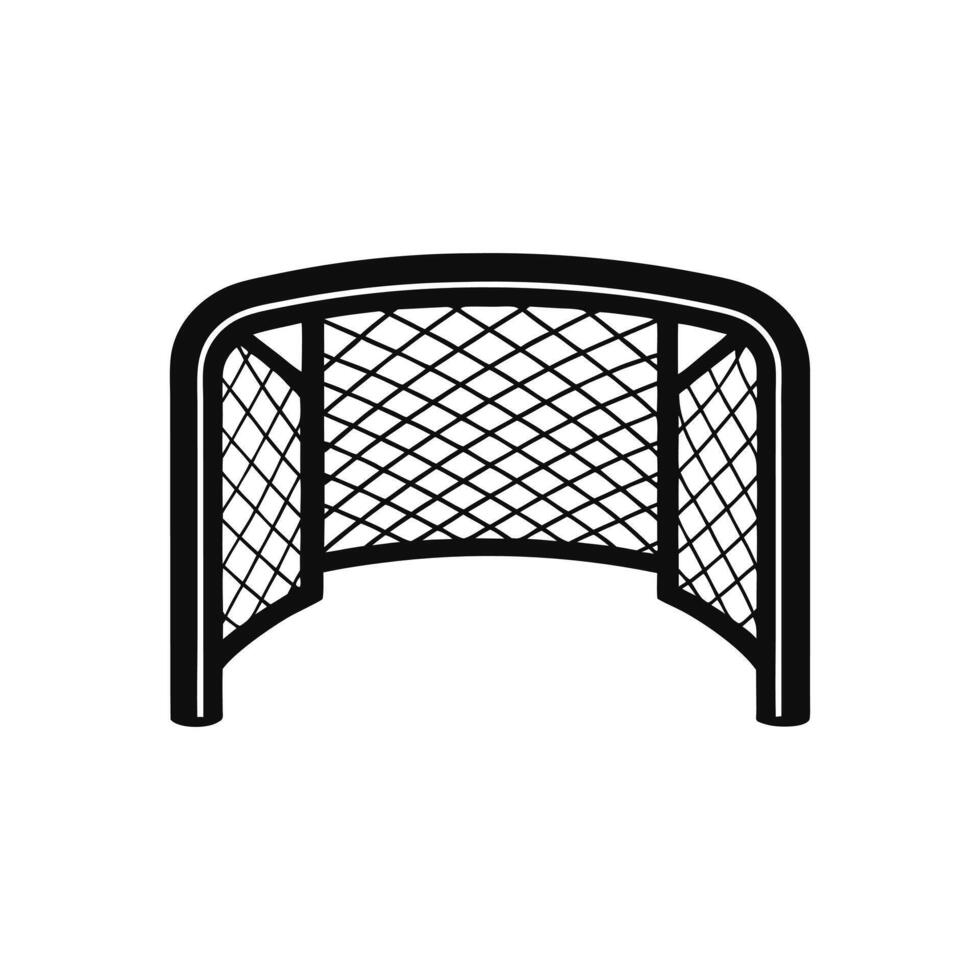 Hockey Silhouette ClipArt Action Sports Illustration Design vector