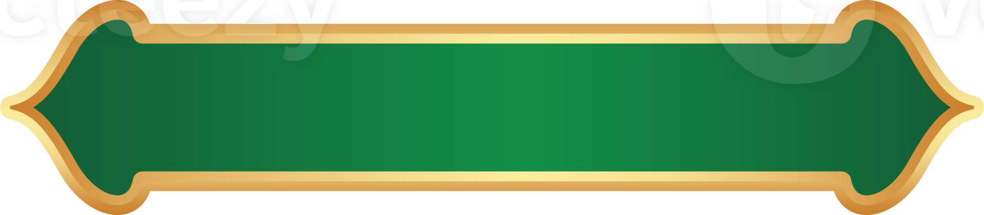 Ramadan Islamic frame with golden border. Indian ribbon shape for oriental sale banner. Tag element with traditional Muslim ornament for vintage headline and text box png