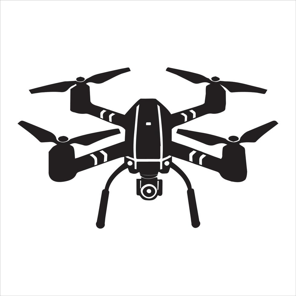 Flying Drone Icon Clipart Design vector