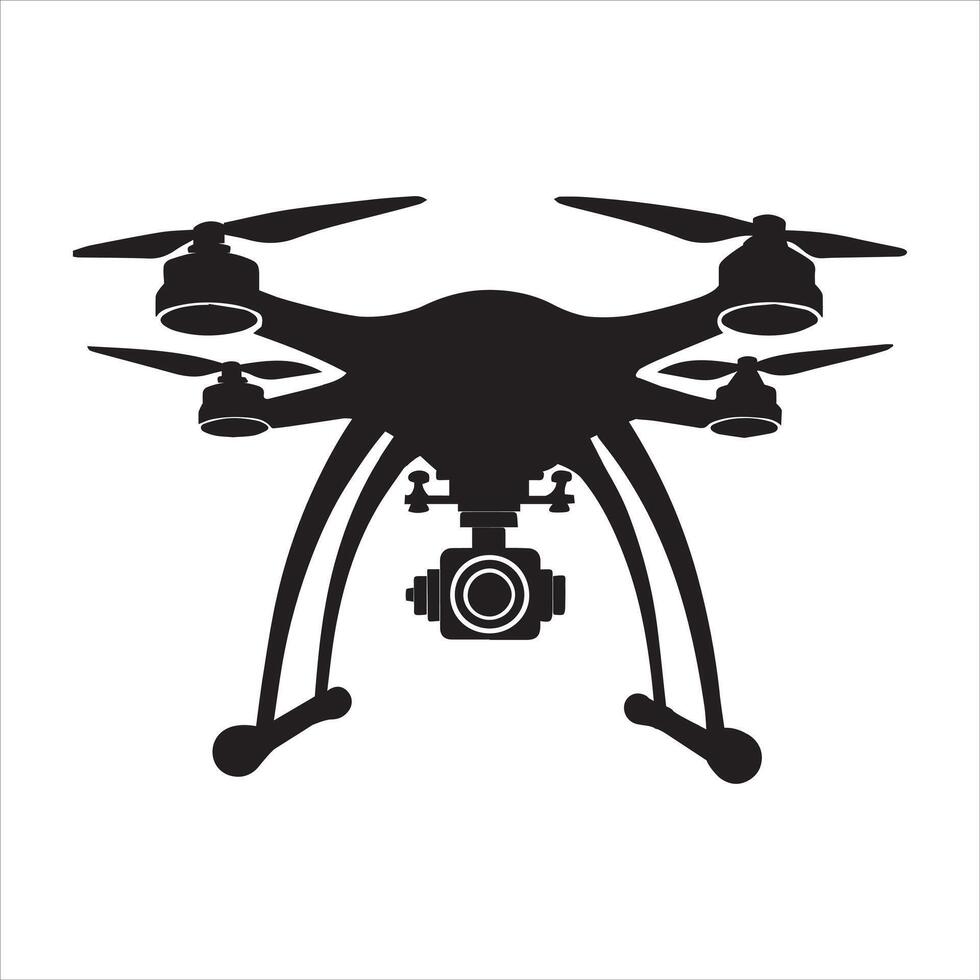 Abstract Drone Silhouette Art vector