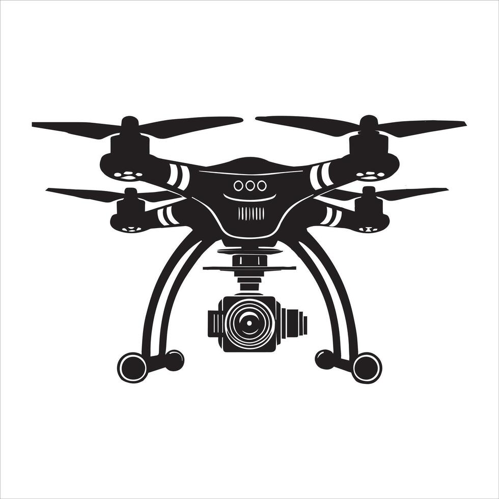 Simple Drone Clipart Illustration vector
