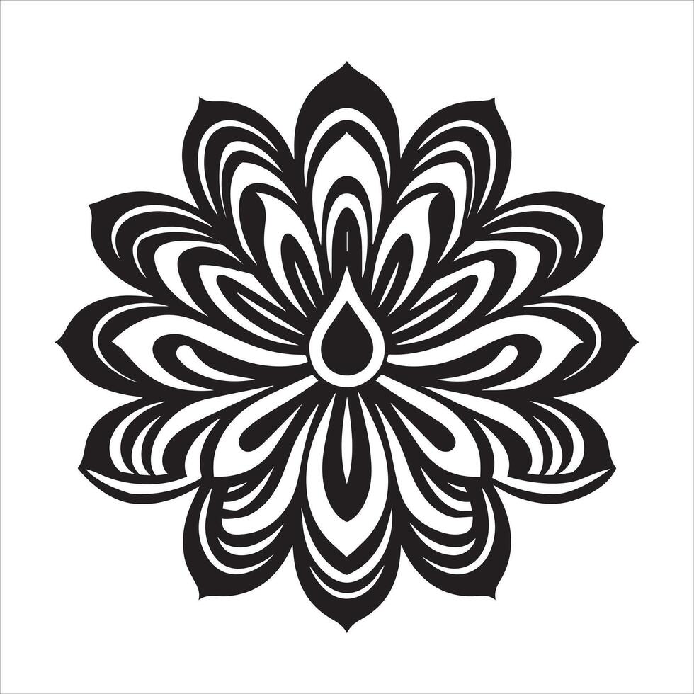 Boho Chic Paisley Silhouettes for Graphic Design vector