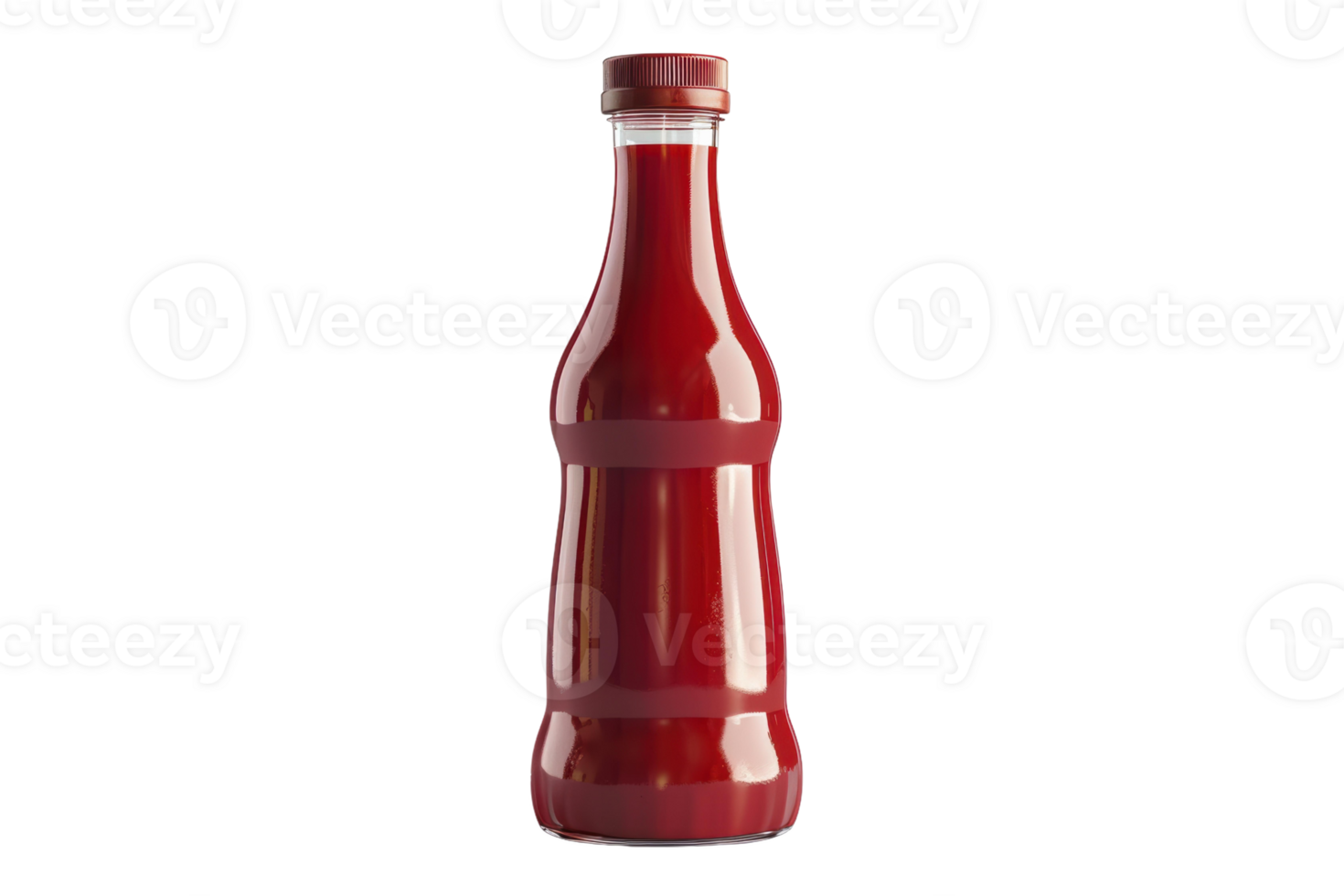 Glass Ketchup Bottle Isolated Bright png
