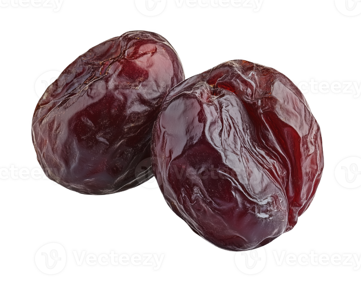 Two ripe dates on a black background png