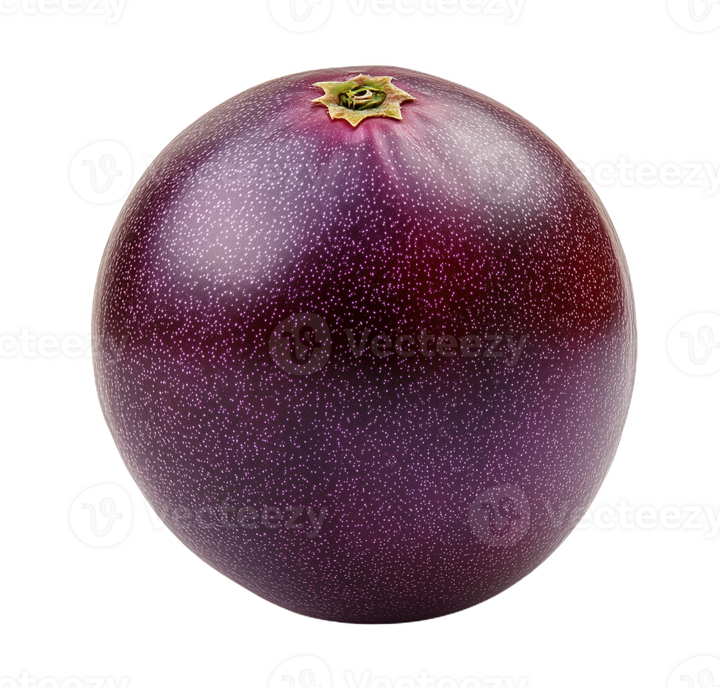Vibrant purple passi fruit showcased beautifully png