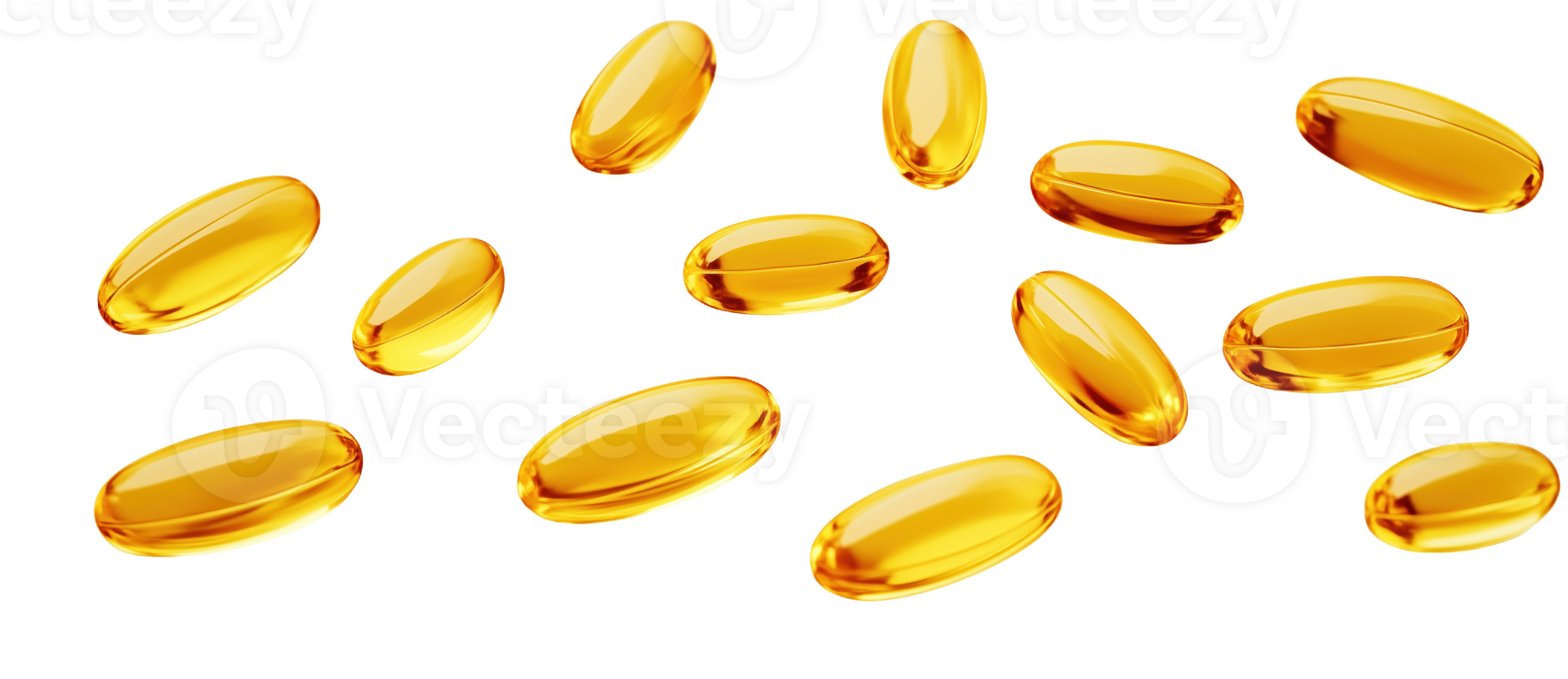 Vibrant collecti of yellow softgels arranged artfully surface png