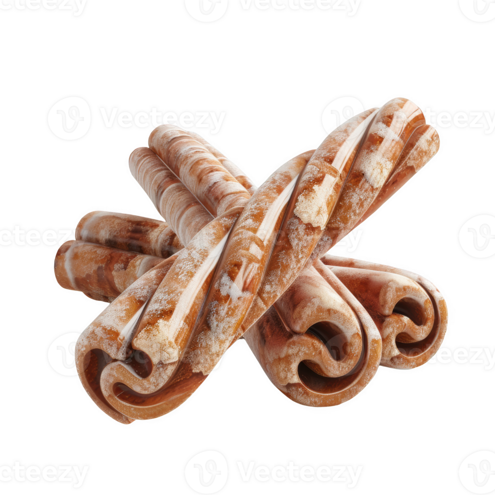Festive cinnamon stick icon crafted for holiday decorations and winter recipes png