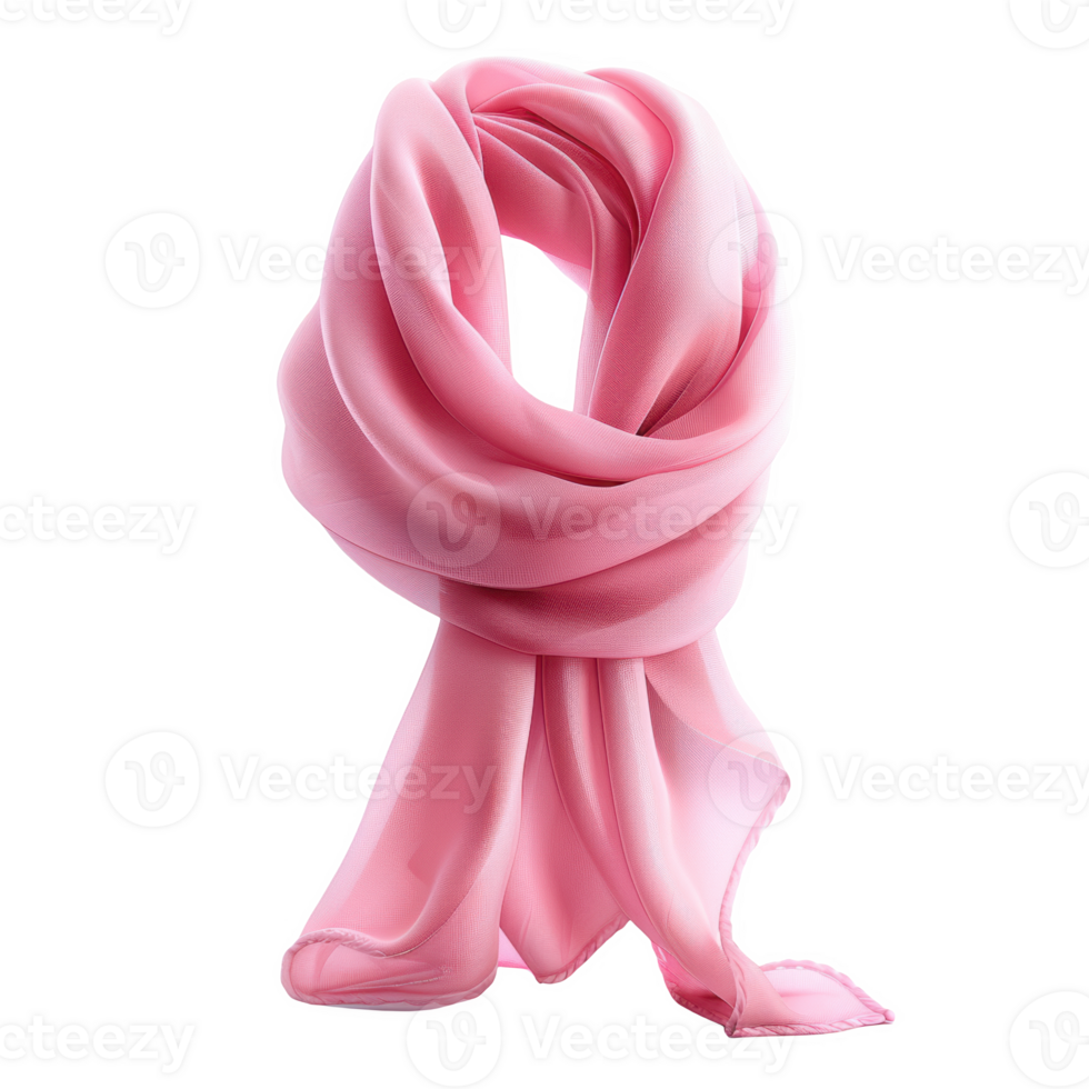 Stylish pink Valentine's Day scarf displayed elegantly on a neutral background png