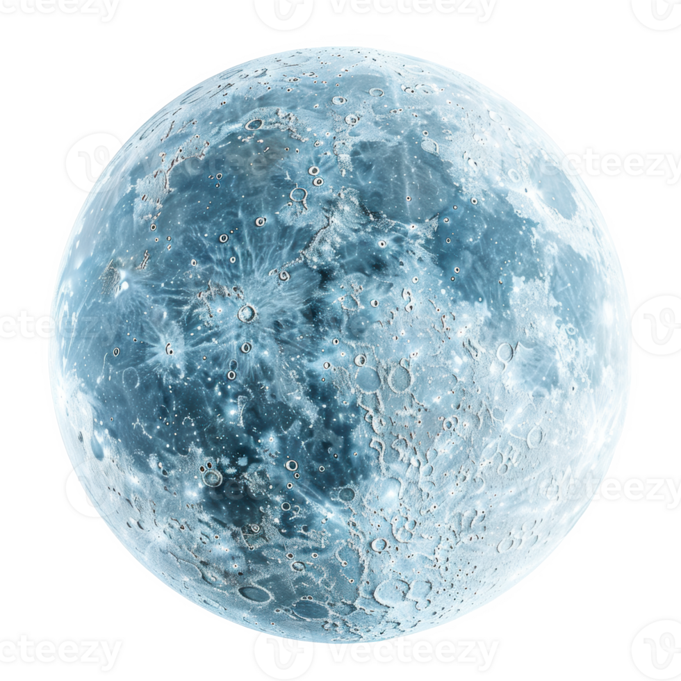 Frosted glass representation of the moon with detailed surface features illuminated softly png
