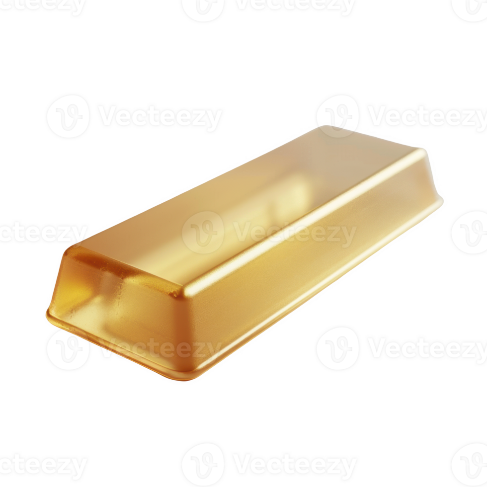 Frosted gold bar with a smooth white finish on a clean surface png