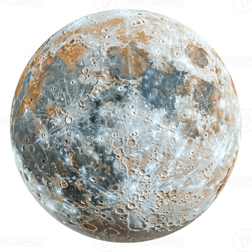 Bright moon illuminating the night sky over a serene landscape during twilight png