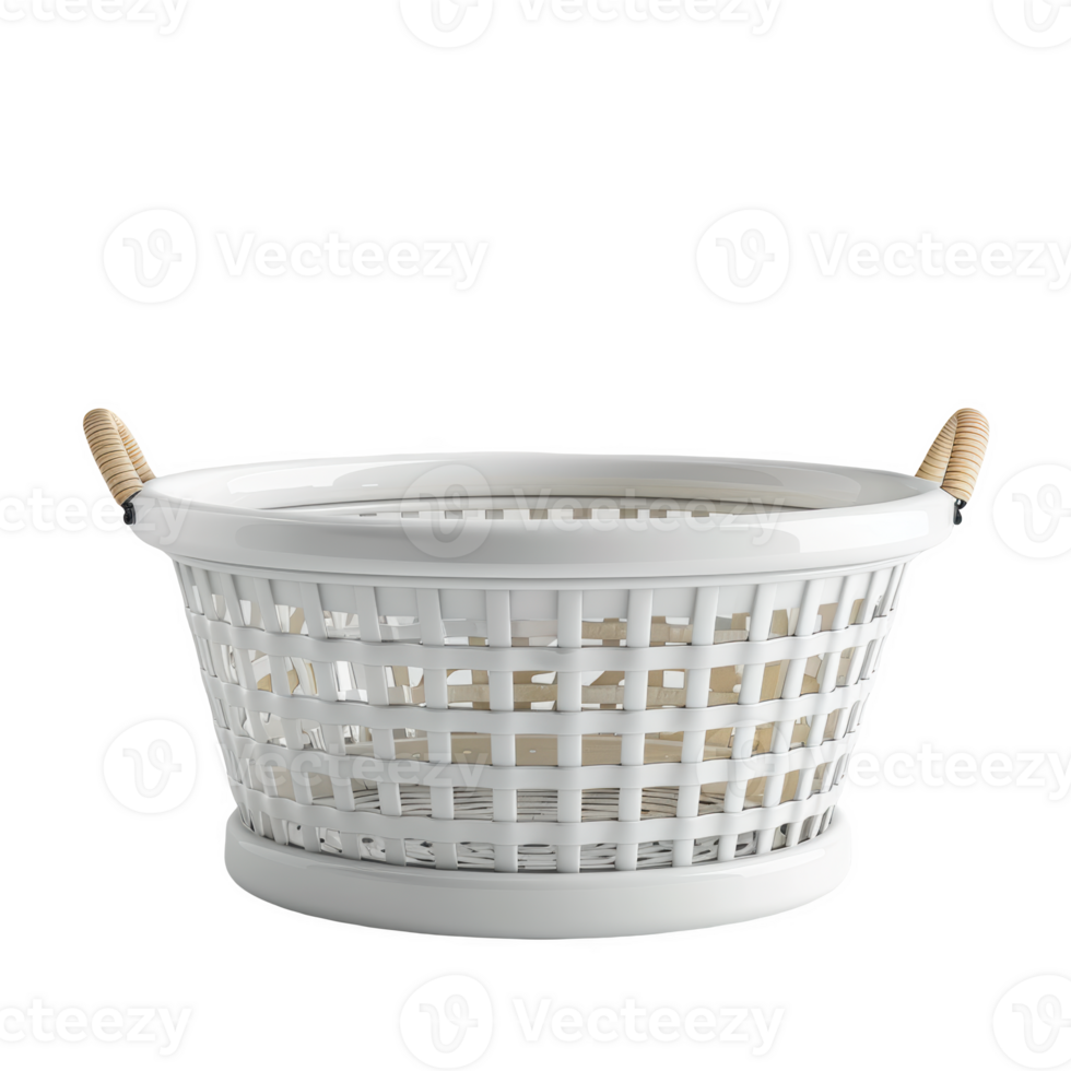Frosted white basket design for stylish storage and organization in any home setting png