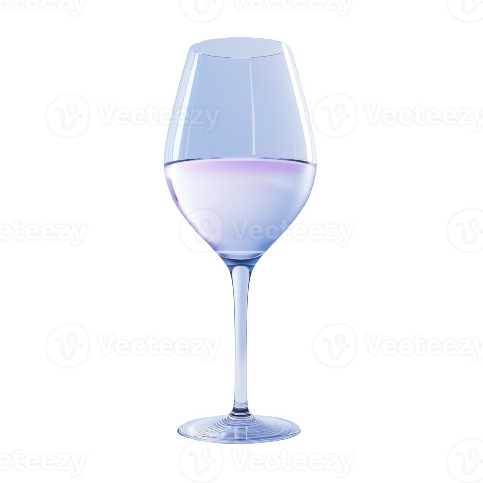A beautiful frosted white glass filled with clear liquid on a simple background png