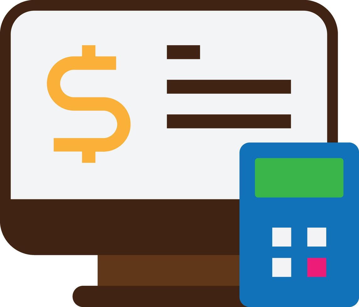 Accounting Calculator Finance vector