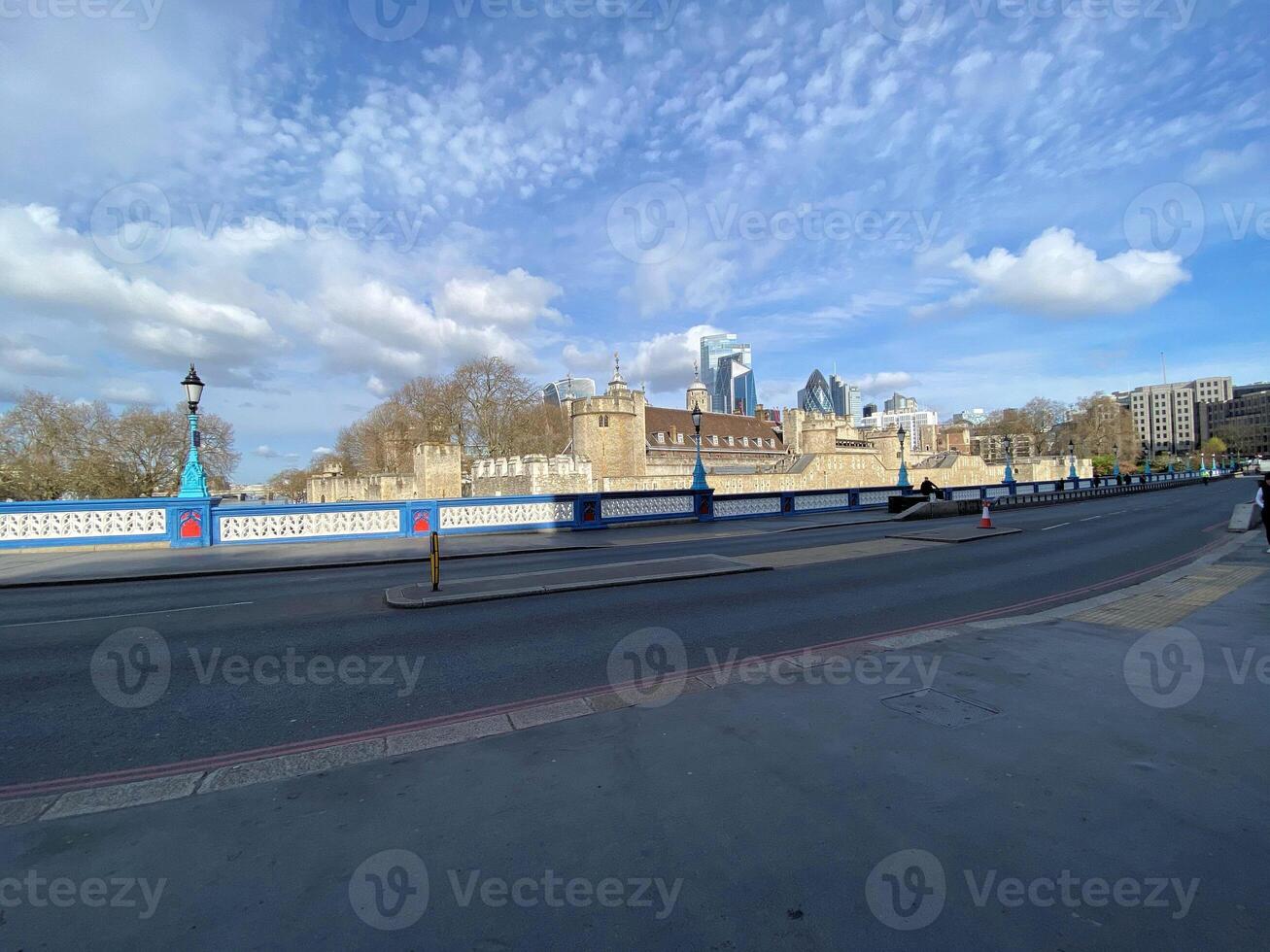 A view of the city from a bridge photo