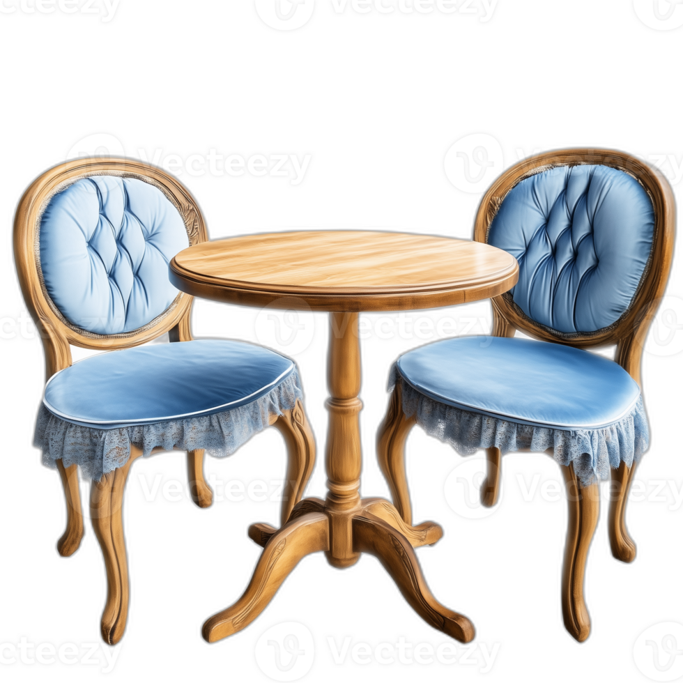 French Bistro set Furniture piece, French Furniture illustration png