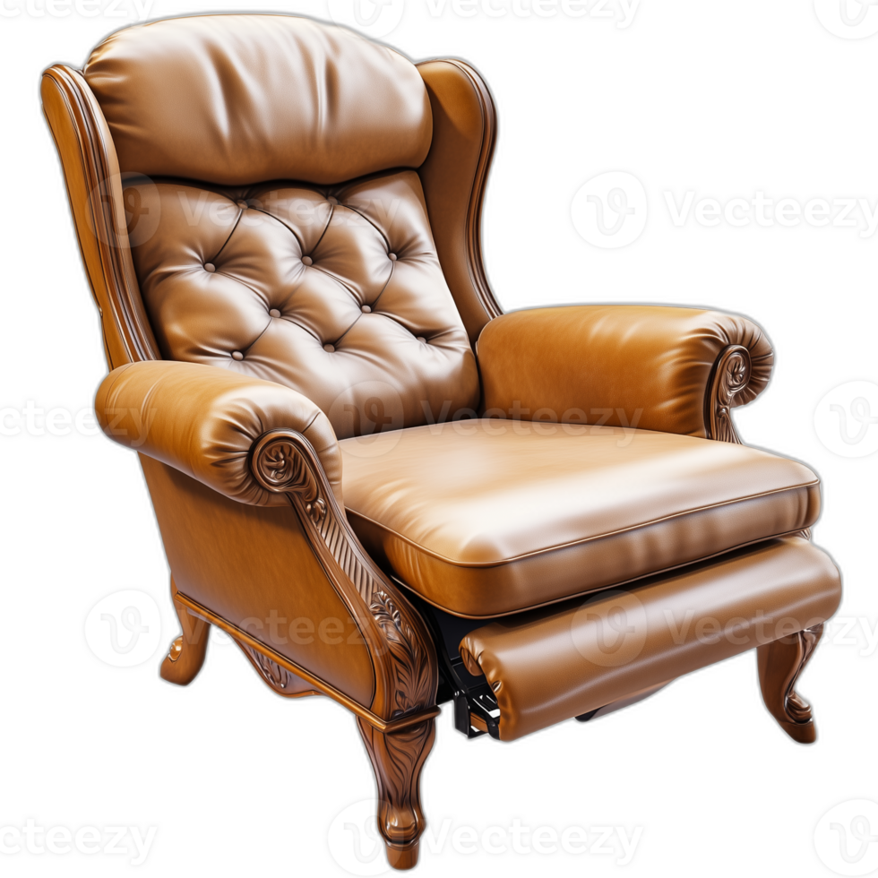 French Recliner Furniture piece, French Furniture illustration png