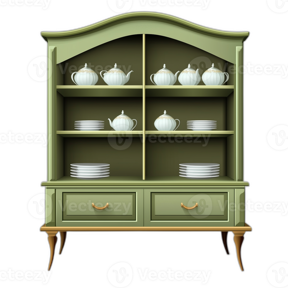 American Traditional China cabinet Furniture piece, Furniture aesthetics png