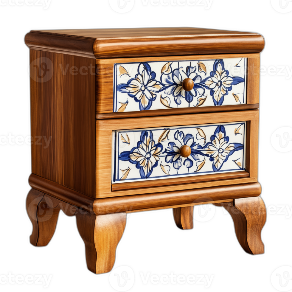 Mediterranean Bedside table Furniture piece, Furniture design png