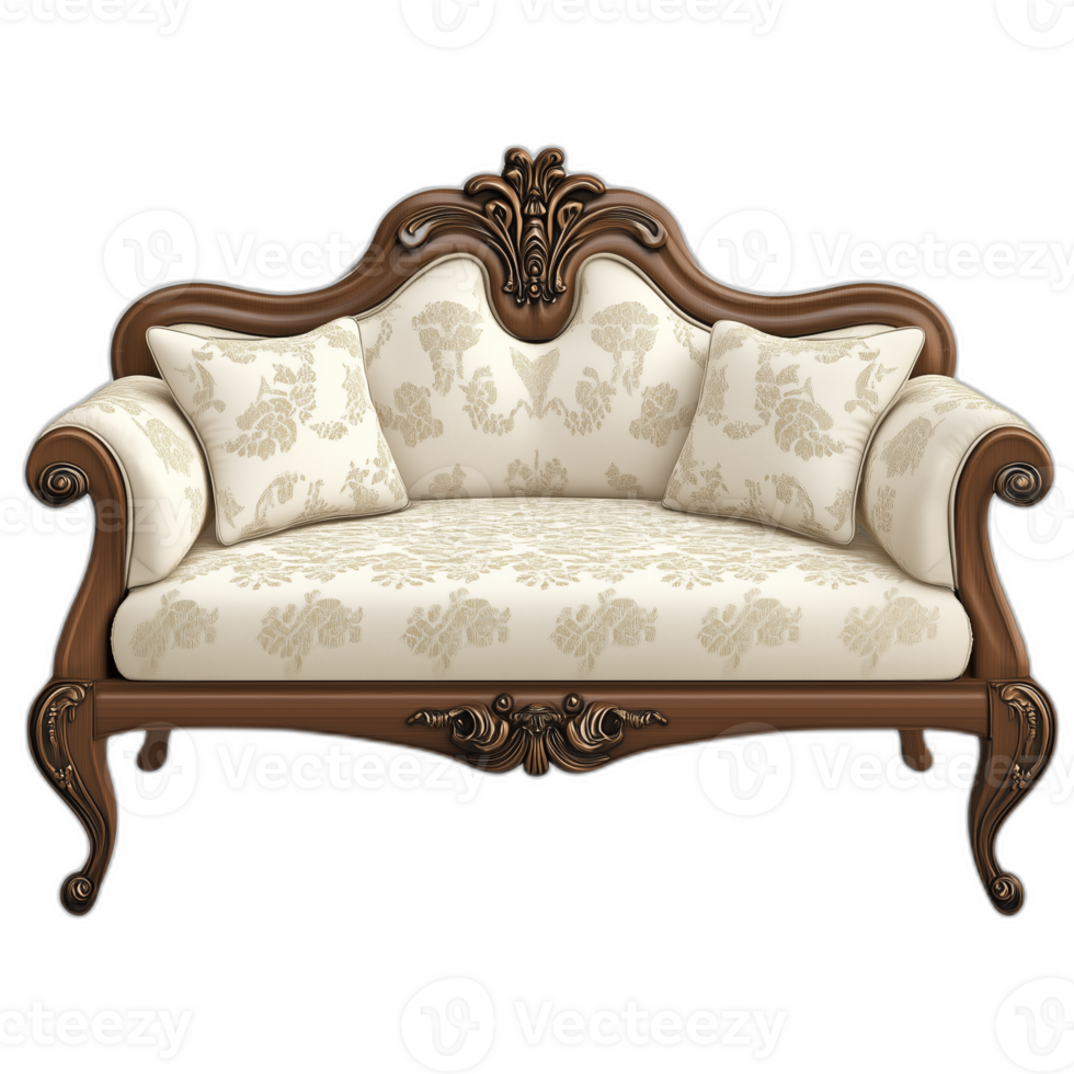Victorian Chaise lounge Furniture piece, Interior Furniture styling png