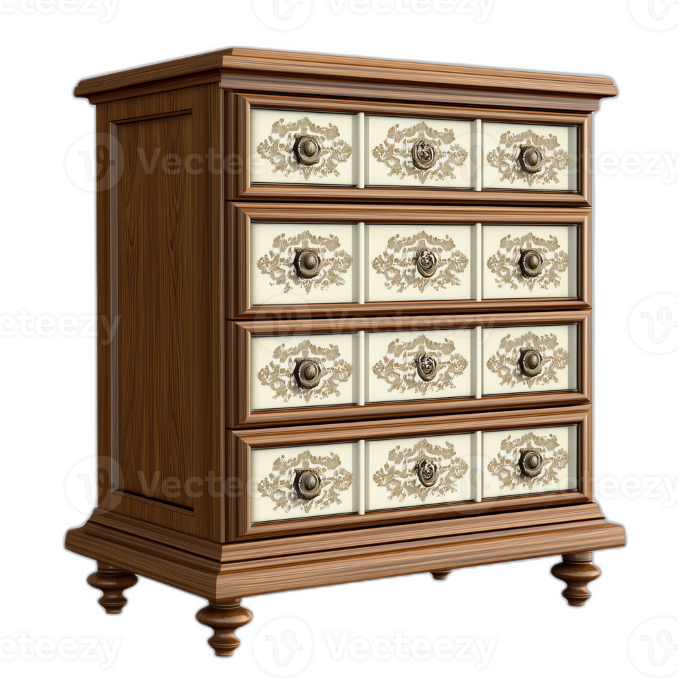 Victorian Filing cabinet Furniture piece, Furniture design png