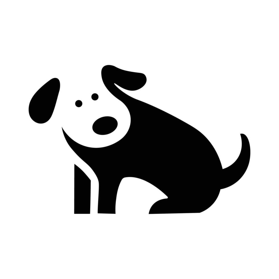 dog silhouette design black vector