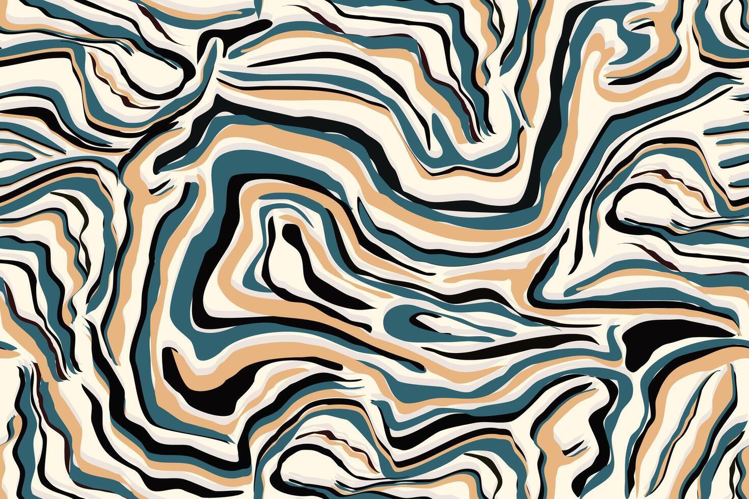Abstract flowing shapes background vector