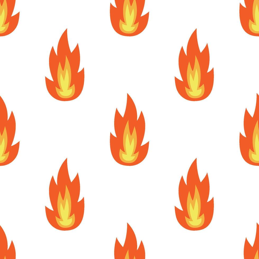Flame effect seamless pattern. vector