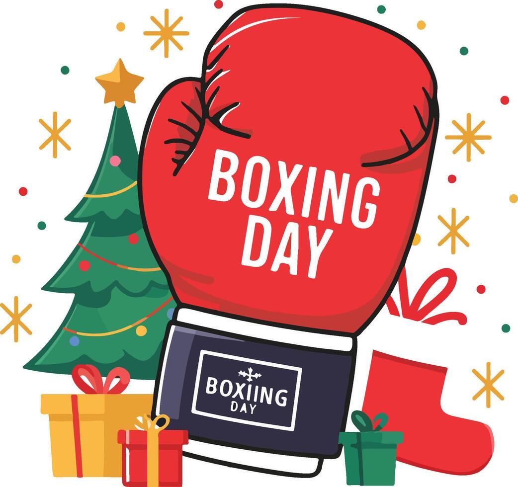 Boxing Day Joy Ahead vector