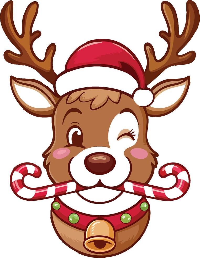 Christmas Reindeer Joy vector