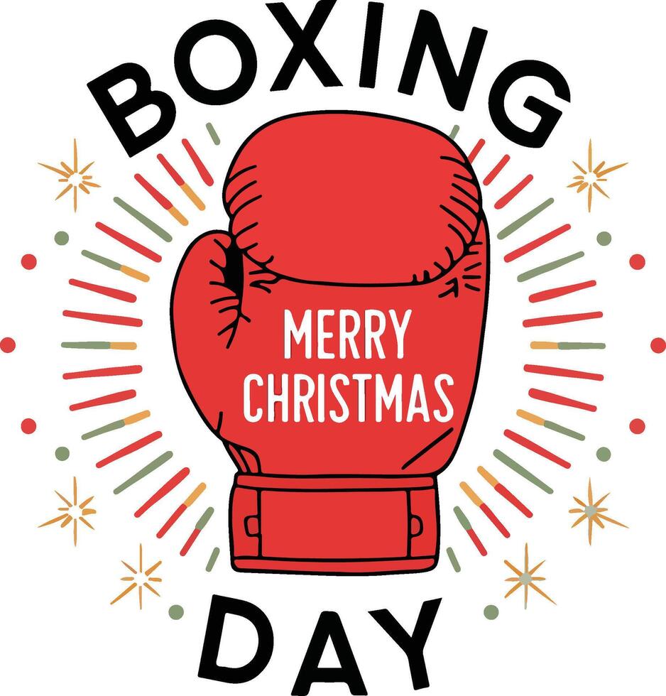 Festive Moments on Boxing Day vector