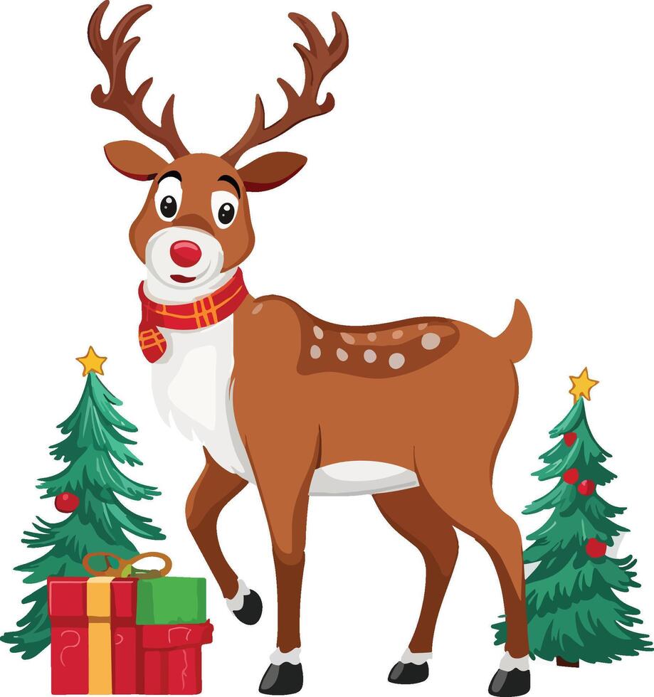 Reindeer Sleigh Delight vector
