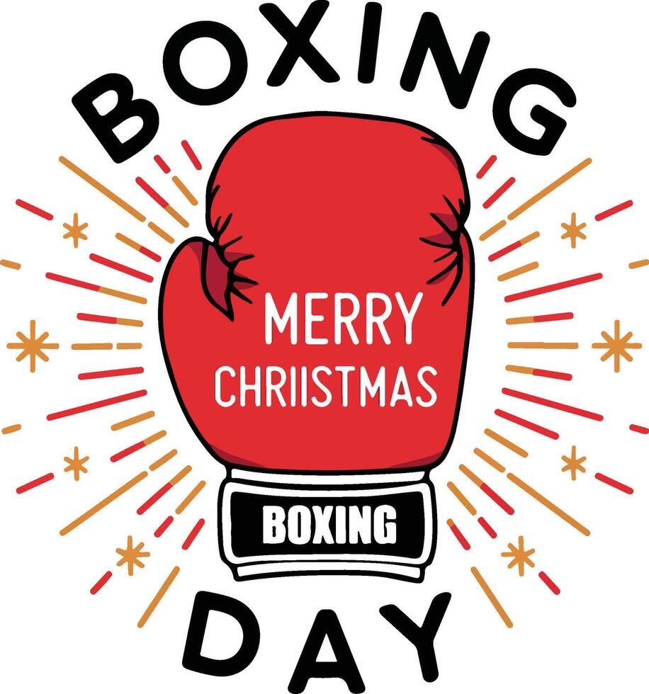 Festive Boxing Day Fun vector