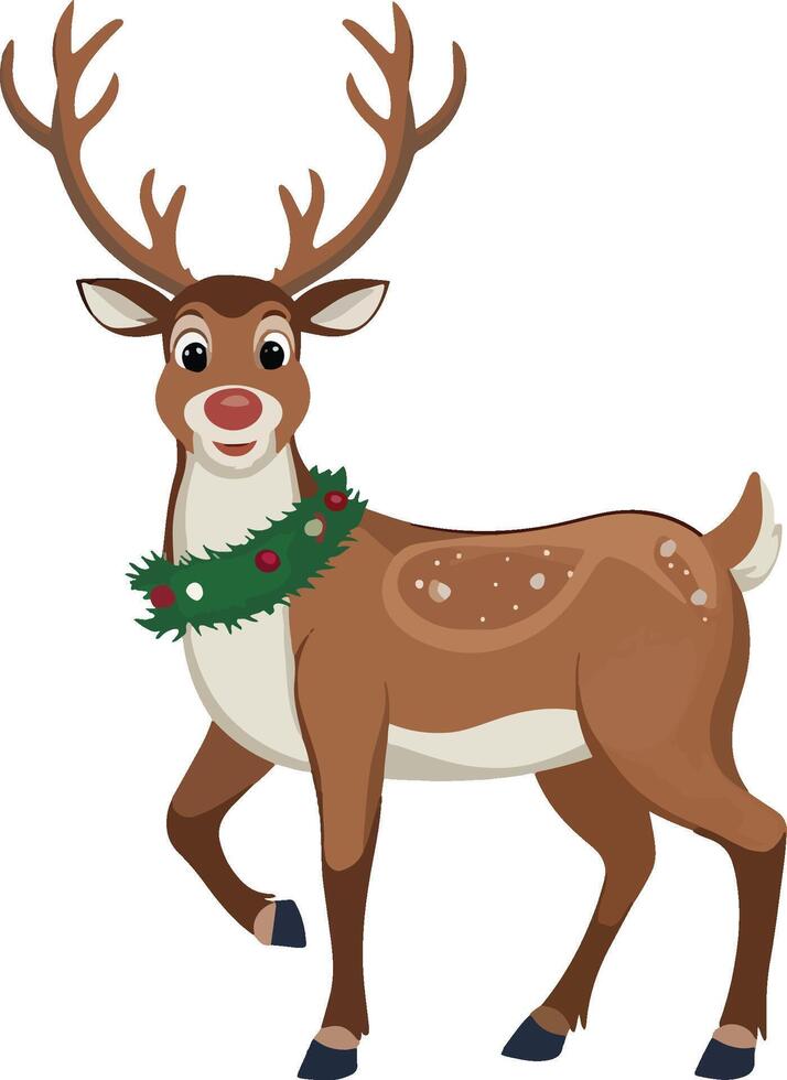 Reindeer Holiday Charm vector