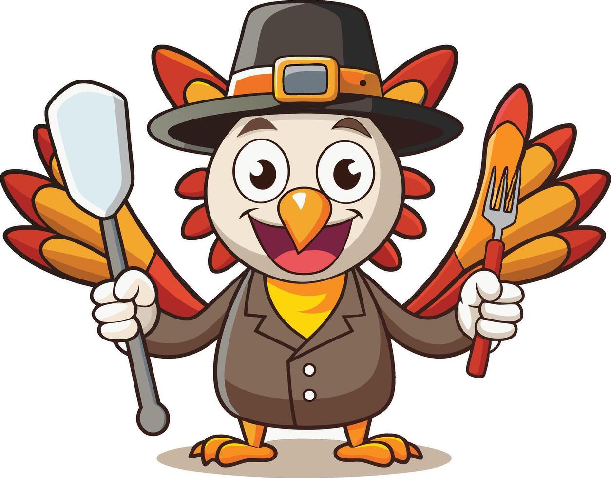 Pilgrim Turkey Ready to Serve vector