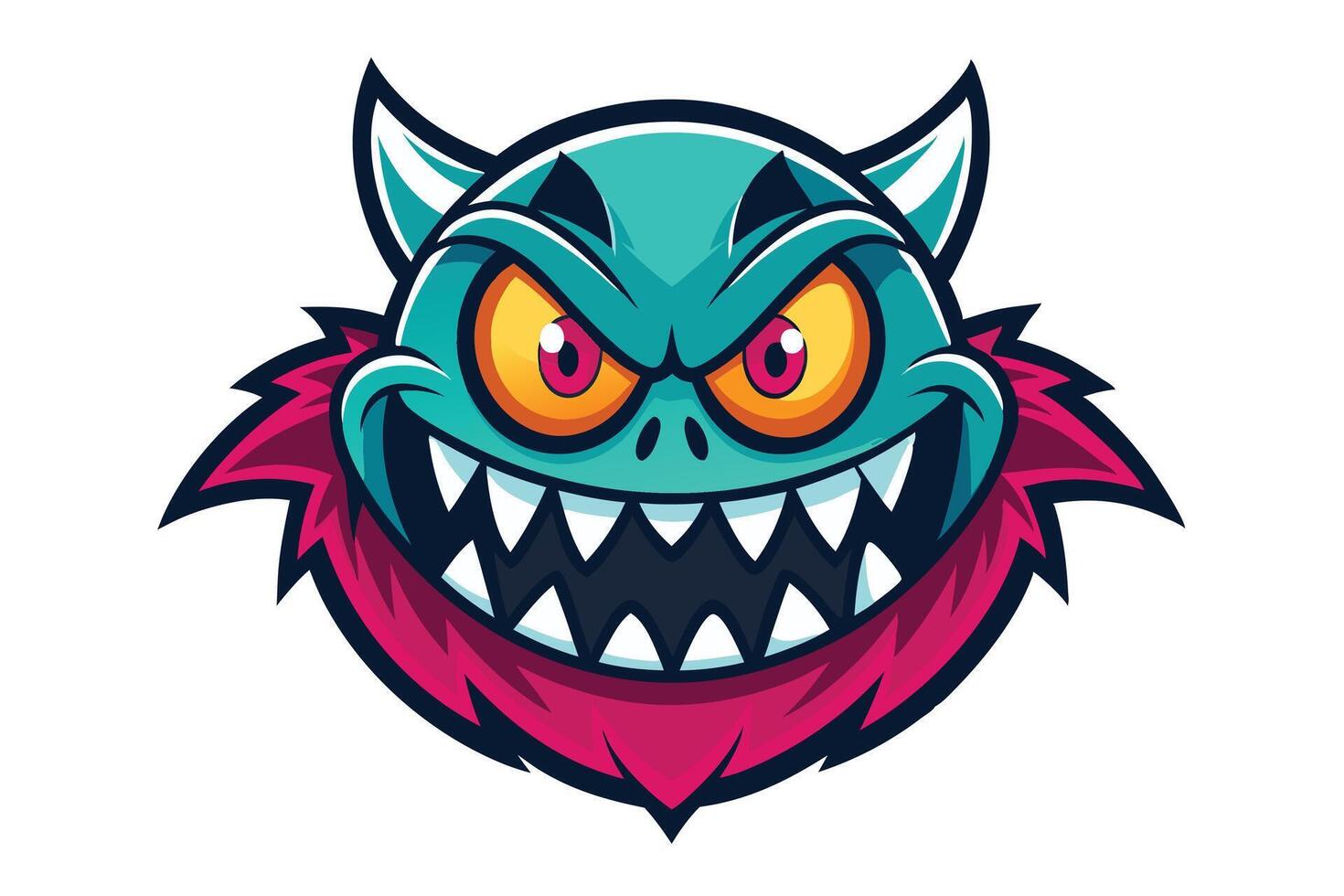 A playful and spooky monster vector