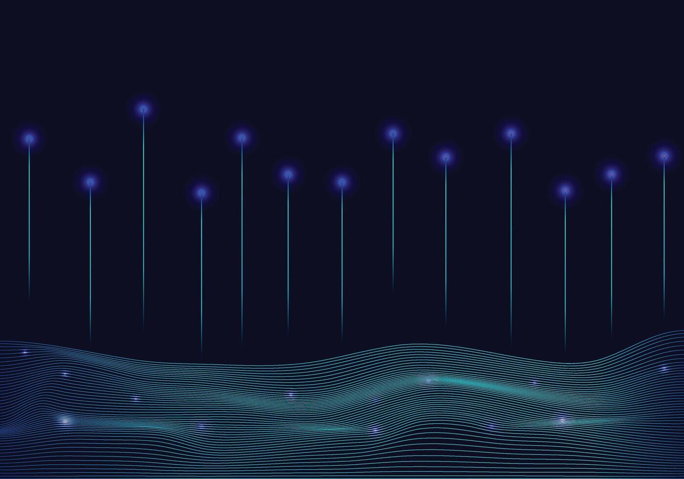 technology background abstract light blue vector