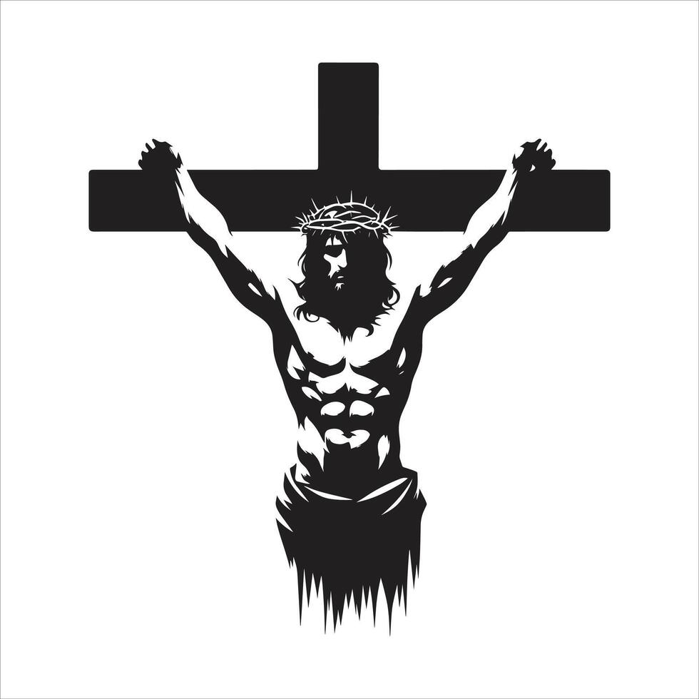 Happy Ascension Day Design with Jesus Christ in Heaven vector