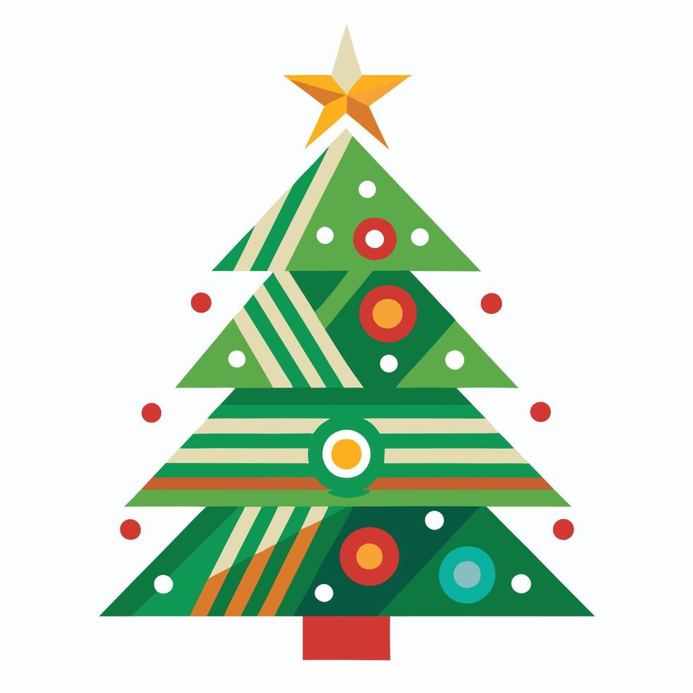 Add a festive touch with this Christmas tree , perfect for printable art, greeting cards, and digital designs. Ideal for holiday decor and creative projects. vector