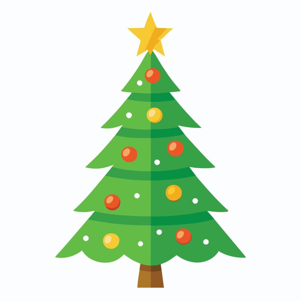 Download this charming Christmas tree clipart, perfect for holiday-themed projects, printable crafts, and digital design. An ideal addition to your seasonal graphics. vector