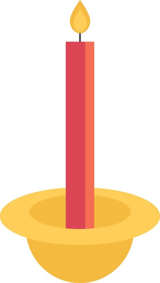 Red Candle for Nowruz Day vector